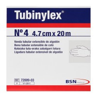 Tubinylex Nº 4 Manos y Miembros Pequeños: Venda tubular extensible de algodón 100% (4,70 cm x 20 metros)